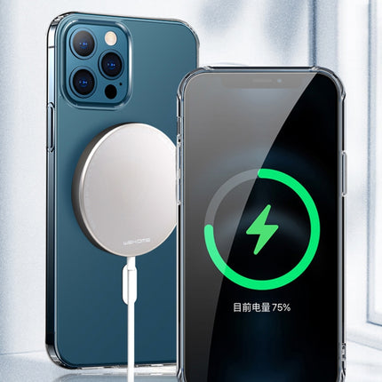 WK WPC-007 iDeal Series Magsafe Case Magnetic Ring All-inclusive Clear TPU Transparent Shockproof Case, For iPhone 11 Pro Max