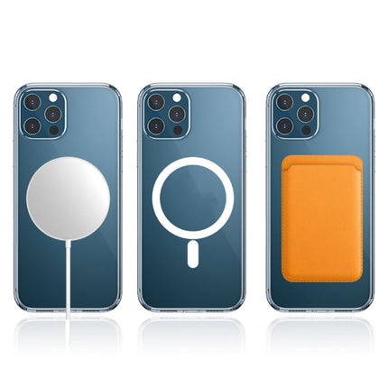 WK WPC-007 iDeal Series Magsafe Case Magnetic Ring All-inclusive Clear TPU Transparent Shockproof Case, For iPhone 11 Pro Max