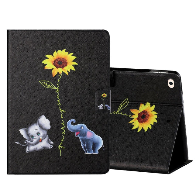 Colored Drawing Horizontal Flip Leather Case with Holder & Card Slots & Sleep / Wake-up Function, For iPad Mini 5/4/3/2/1, For iPad 10.2 / iPad Air 10.5 （2019） / iPad Pro 10.5 inch, For iPad Air / Air 2 / 2017 / 2018������������������������������������...