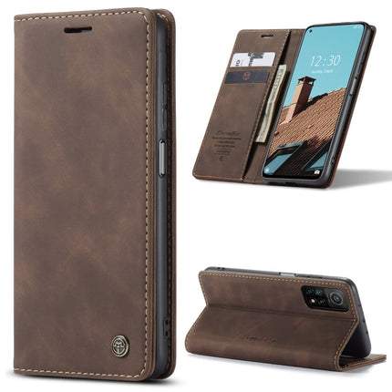 CaseMe-013 Multifunctional Retro Frosted Horizontal Flip Leather Case with Card Slot & Holder & Wallet, For OnePlus 8T, For Samsung Galaxy A42 5G, For Huawei P Smart 2021, For Xiaomi Mi 10T Lite 5G, For Xiaomi Mi 10T 5G / 10T Pro 5G