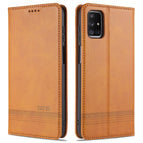 For Samsung Galaxy M51 (Side Fingerprint) / Light Brown