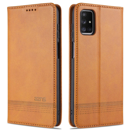 AZNS Magnetic Calf Texture Horizontal Flip Leather Case with Card Slots & Holder & Wallet, For Samsung Galaxy M51 (Side Fingerprint)