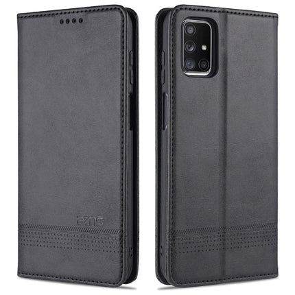 AZNS Magnetic Calf Texture Horizontal Flip Leather Case with Card Slots & Holder & Wallet, For Samsung Galaxy M51 (Side Fingerprint)