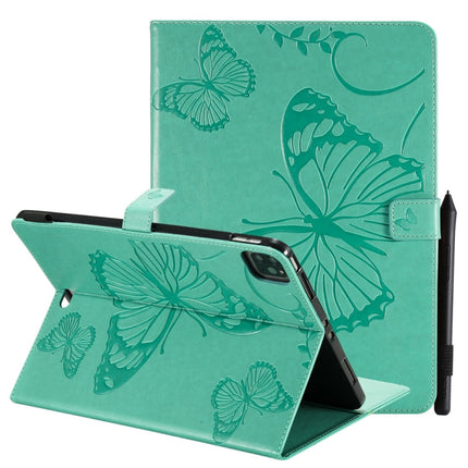 Pressed Printing Butterfly Pattern Horizontal Flip Leather Case with Holder & Card Slots & Wallet & Sleep / Wake-up Function, For iPad Air 2022 / 2020 10.9 /iPad Pro 11 2020 / 2018, For Lenovo Tab M10 Plus TB-X606F, For Samsung Galaxy S6 Lite P610