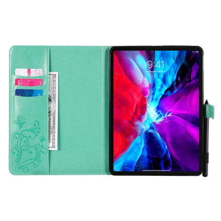 Pressed Printing Butterfly Pattern Horizontal Flip Leather Case with Holder & Card Slots & Wallet & Sleep / Wake-up Function, For iPad Air 2022 / 2020 10.9 /iPad Pro 11 2020 / 2018, For Lenovo Tab M10 Plus TB-X606F, For Samsung Galaxy S6 Lite P610