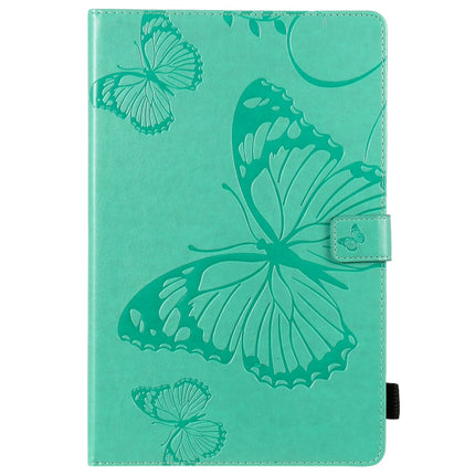 Pressed Printing Butterfly Pattern Horizontal Flip Leather Case with Holder & Card Slots & Wallet & Sleep / Wake-up Function, For Samsung Galaxy Tab S6 T860