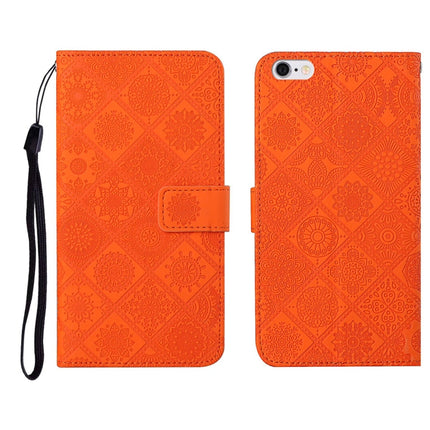 Ethnic Style Embossed Pattern Horizontal Flip Leather Case with Holder & Card Slots & Wallet & Lanyard, For iPhone 6, For iPhone 6 Plus, For iPhone 8 Plus / 7 Plus