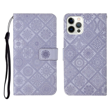 Ethnic Style Embossed Pattern Horizontal Flip Leather Case with Holder & Card Slots & Wallet & Lanyard, For iPhone 12, For iPhone 12 Mini, For iPhone 12 Pro Max