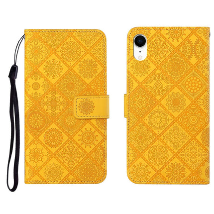 Ethnic Style Embossed Pattern Horizontal Flip Leather Case with Holder & Card Slots & Wallet & Lanyard, For iPhone SE 2022 / SE 2020 / 8 / 7, For iPhone XR, For iPhone XS Max