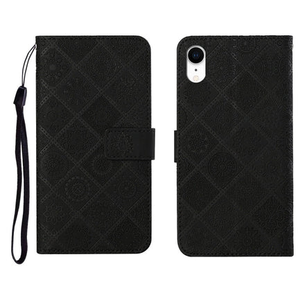 Ethnic Style Embossed Pattern Horizontal Flip Leather Case with Holder & Card Slots & Wallet & Lanyard, For iPhone SE 2022 / SE 2020 / 8 / 7, For iPhone XR, For iPhone XS Max