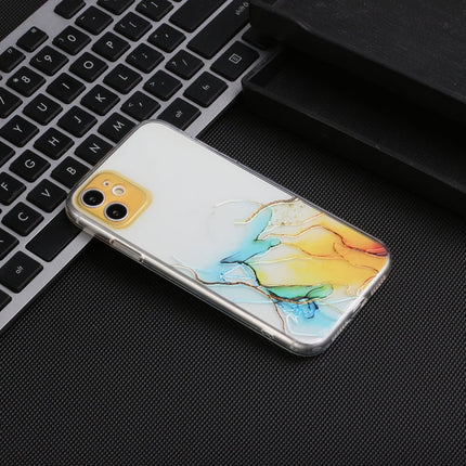 Hollow Marble Pattern TPU Straight Edge Fine Hole Protective Case, For iPhone 12, For iPhone 12 Pro, For iPhone 12 Pro Max, For iPhone XS / X