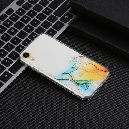 Hollow Marble Pattern TPU Straight Edge Fine Hole Protective Case, For iPhone XR, For iPhone XS Max