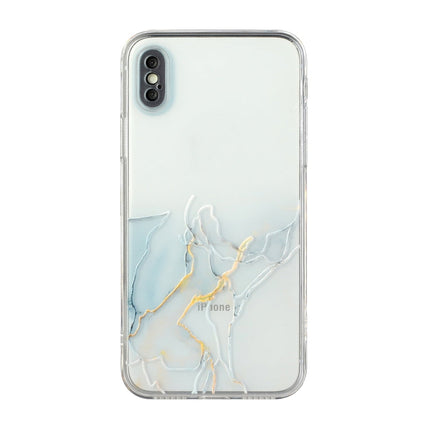 Hollow Marble Pattern TPU Straight Edge Fine Hole Protective Case, For iPhone XR, For iPhone XS Max