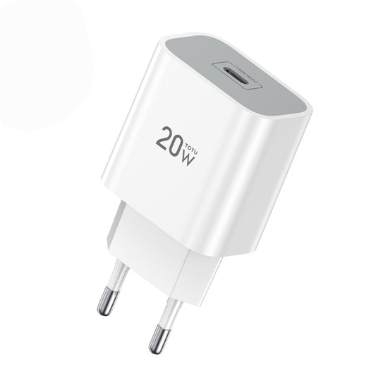 TOTUDESIGN Glory Series 20W Type-C / USB-C Fast Charging Travel Charger Power Adapter,, EU Plug, CN Plug, UK Plug