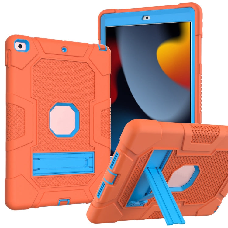 Contrast Color Robot Shockproof Silicone + PC Protective Case with Holder, For iPad 10.2 2021 / 2020 / 2019, For Samsung Galaxy Tab A7 10.4 (2020) T500 / T505