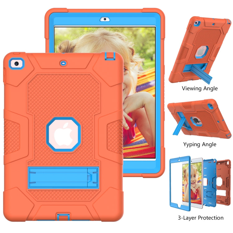 Contrast Color Robot Shockproof Silicone + PC Protective Case with Holder, For iPad 10.2 2021 / 2020 / 2019, For Samsung Galaxy Tab A7 10.4 (2020) T500 / T505