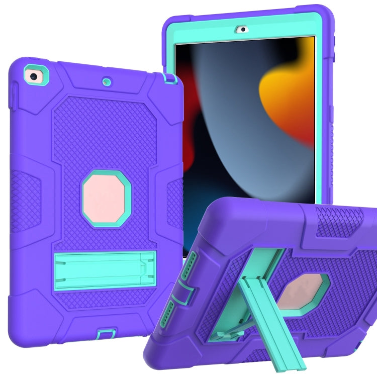 Contrast Color Robot Shockproof Silicone + PC Protective Case with Holder, For iPad 10.2 2021 / 2020 / 2019, For Samsung Galaxy Tab A7 10.4 (2020) T500 / T505