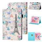 For iPad Air / Air 2 / 9.7 (2017) & (2018) / Tower and Butterflies