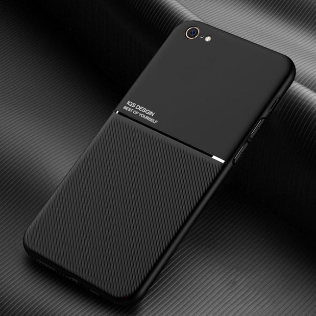 Classic Tilt Strip Grain Magnetic Shockproof PC + TPU Case, For iPhone 6, For iPhone 6 Plus, For iPhone 8 Plus / 7 Plus, For iPhone 11, For iPhone 11 Pro, For iPhone 11 Pro Max