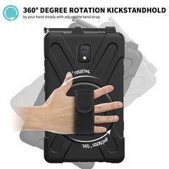 Shockproof Colorful Silicone + PC Protective Case with Holder & Shoulder Strap & Hand Strap