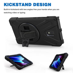 Shockproof Colorful Silicone + PC Protective Case with Holder & Shoulder Strap & Hand Strap