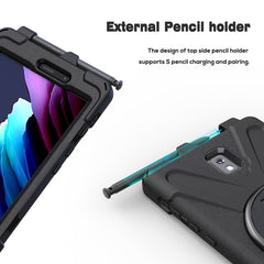 Shockproof Colorful Silicone + PC Protective Case with Holder & Shoulder Strap & Hand Strap