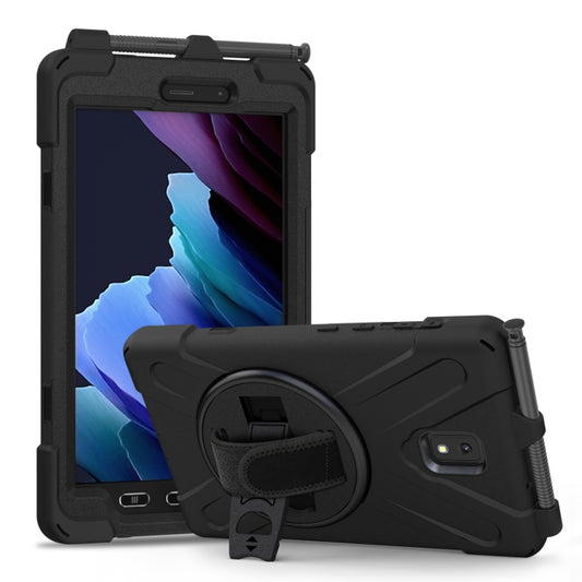Shockproof Colorful Silicone + PC Protective Case with Holder & Shoulder Strap & Hand Strap