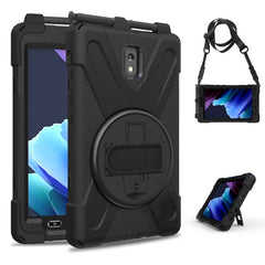 Shockproof Colorful Silicone + PC Protective Case with Holder & Shoulder Strap & Hand Strap, For Lenovo Tab M8 (2020) TB-8705F 8.0 inch, For Samsung Galaxy Tab active 3 T570 / T575 8.0