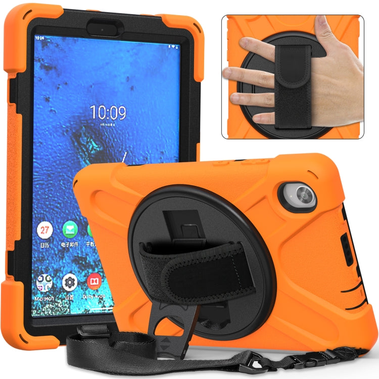 Shockproof Colorful Silicone + PC Protective Case with Holder & Shoulder Strap & Hand Strap, For Lenovo Tab M8 (2020) TB-8705F 8.0 inch, For Samsung Galaxy Tab active 3 T570 / T575 8.0
