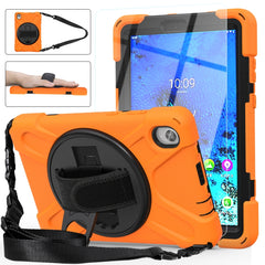 Shockproof Colorful Silicone + PC Protective Case with Holder & Shoulder Strap & Hand Strap, For Lenovo Tab M8 (2020) TB-8705F 8.0 inch, For Samsung Galaxy Tab active 3 T570 / T575 8.0