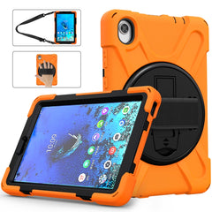Shockproof Colorful Silicone + PC Protective Case with Holder & Shoulder Strap & Hand Strap, For Lenovo Tab M8 (2020) TB-8705F 8.0 inch, For Samsung Galaxy Tab active 3 T570 / T575 8.0