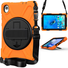 Shockproof Colorful Silicone + PC Protective Case with Holder & Shoulder Strap & Hand Strap, For Lenovo Tab M8 (2020) TB-8705F 8.0 inch, For Samsung Galaxy Tab active 3 T570 / T575 8.0