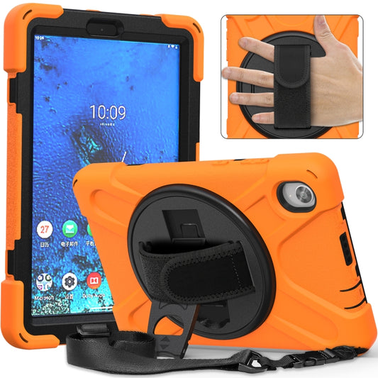 Shockproof Colorful Silicone + PC Protective Case with Holder & Shoulder Strap & Hand Strap, For Lenovo Tab M8 (2020) TB-8705F 8.0 inch, For Samsung Galaxy Tab active 3 T570 / T575 8.0