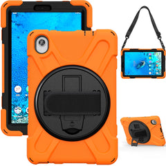 Shockproof Colorful Silicone + PC Protective Case with Holder & Shoulder Strap & Hand Strap, For Lenovo Tab M8 (2020) TB-8705F 8.0 inch, For Samsung Galaxy Tab active 3 T570 / T575 8.0