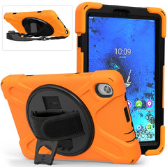 Shockproof Colorful Silicone + PC Protective Case with Holder & Shoulder Strap & Hand Strap, For Lenovo Tab M8 (2020) TB-8705F 8.0 inch, For Samsung Galaxy Tab active 3 T570 / T575 8.0