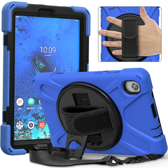 Shockproof Colorful Silicone + PC Protective Case with Holder & Shoulder Strap & Hand Strap, For Lenovo Tab M8 (2020) TB-8705F 8.0 inch, For Samsung Galaxy Tab active 3 T570 / T575 8.0