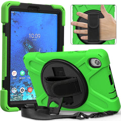 Shockproof Colorful Silicone + PC Protective Case with Holder & Shoulder Strap & Hand Strap, For Lenovo Tab M8 (2020) TB-8705F 8.0 inch, For Samsung Galaxy Tab active 3 T570 / T575 8.0