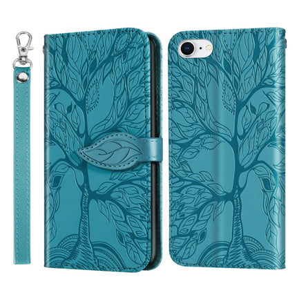 Life of Tree Embossing Pattern Horizontal Flip Leather Case with Holder & Card Slot & Wallet & Photo Frame & Lanyard, For iPhone 6 & 6s, For iPhone 6 Plus & 6s Plus, For iPhone 8 & 7, For iPhone 8 Plus & 7 Plus