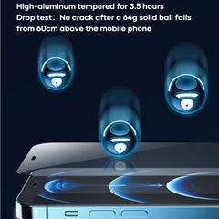 ROCK Full Screen Borderless Tempered Glass Film, For iPhone 12 mini, For iPhone 12 / 12 Pro, For iPhone 12 Pro Max