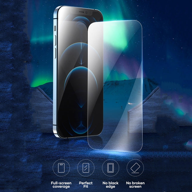 ROCK Full Screen Borderless Tempered Glass Film, For iPhone 12 / 12 Pro