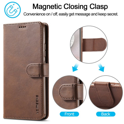 LC.IMEEKE Calf Texture Horizontal Flip Leather Case with Holder & Card Slots & Wallet