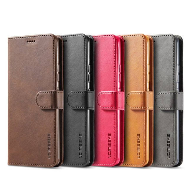 LC.IMEEKE Calf Texture Horizontal Flip Leather Case with Holder & Card Slots & Wallet