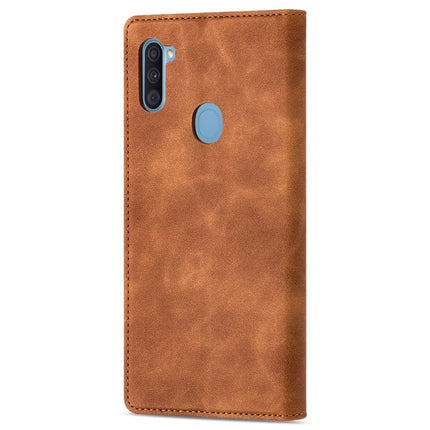 GUSSIM GS-001 Business Style Horizontal Flip Skin Feel PU Leather Case with Holder & Card Slots & Wallet & Photo Frame, For Samsung Galaxy M11, For Samsung Galaxy A21