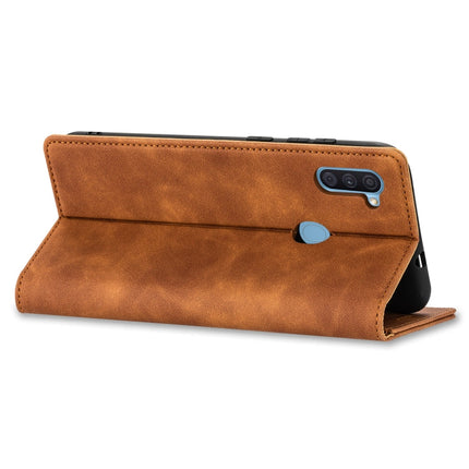 GUSSIM GS-001 Business Style Horizontal Flip Skin Feel PU Leather Case with Holder & Card Slots & Wallet & Photo Frame, For Samsung Galaxy M11, For Samsung Galaxy A21