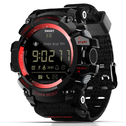 Lokmat MK16 LCD Screen 50m Waterproof Smart Watch, Support Information Reminder / Remote Camera / Walking Motion Monitor