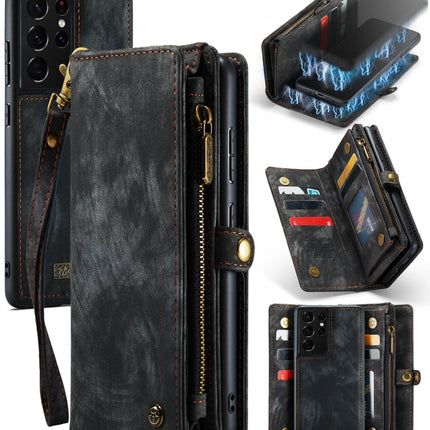 CaseMe Detachable Multifunctional Horizontal Flip Leather Case, with Card Slot & Holder & Zipper Wallet & Photo Frame