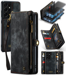 CaseMe Detachable Multifunctional Horizontal Flip Leather Case, with Card Slot & Holder & Zipper Wallet & Photo Frame, For Samsung Galaxy S21 5G, For Samsung Galaxy S21+ 5G, For Samsung Galaxy S21 Ultra 5G