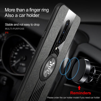 XINLI Stitching Cloth Textue Shockproof TPU Protective Case with Ring Holder, For OnePlus 6, For OnePlus 6T, For OnePlus 7 Pro, For Meizu Note 8, For Meizu Note 9