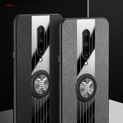 XINLI Stitching Cloth Textue Shockproof TPU Protective Case with Ring Holder, For OnePlus 6, For OnePlus 6T, For OnePlus 7 Pro, For Meizu Note 8, For Meizu Note 9