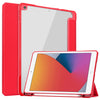 Transparent Acrylic + TPU Back Cover Horizontal Flip Leather Case with 3-folding Holder & Pen Holder & Sleep / Wake-up Function, For iPad 10.2 2021 / 2020 / 2019